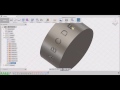 Autodesk Fusion 360 How to create embossed engraved letters Part 3