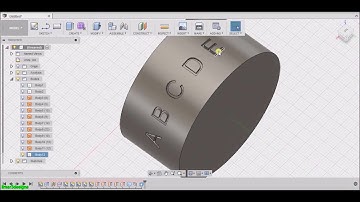 Autodesk Fusion 360 How to create embossed engraved letters Part 3