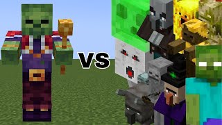 Royal Zombie vs All Mobs - Minecraft Mob Battle || Royal Zombie Vs Wither Vs Warden Vs Iron Golem