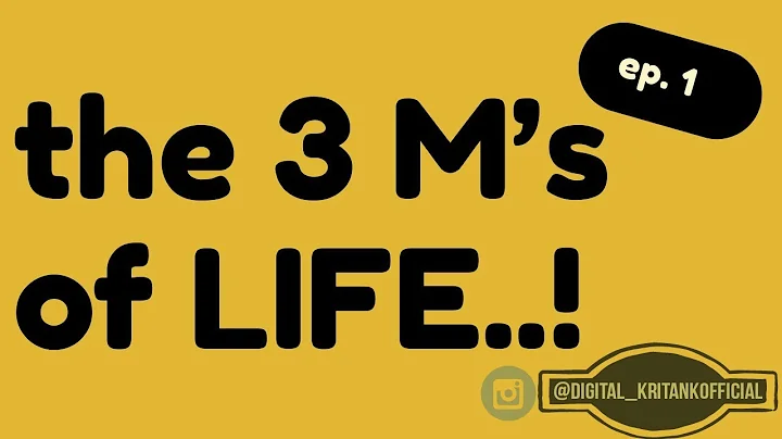 THE 3 M's of life | #MOTIVATION #MEDITATION #MINDSET