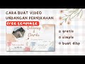 cara buat video undangan pernikahan di hp | template undangan pernikahan
