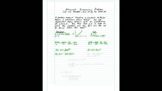 1D Kinematics Problem-More Advanced Example