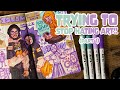  crawl out of art block with me   featuring arrtx acrylic marker sets