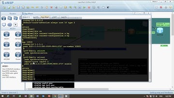 Preview Lab Huawei eNSP IPv6 Tunnel with OSPFv3 & BGP (spanish)