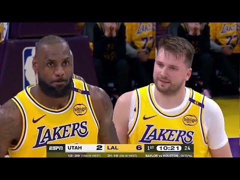 Luka Doncic Full Court Assist To LeBron James Lakers vs Jazz