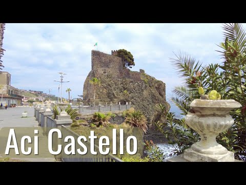 Aci Castello (Catania) Sicily walking tour in 4k (2022)