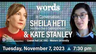 Sheila Heti & Kate Stanley: In Conversation