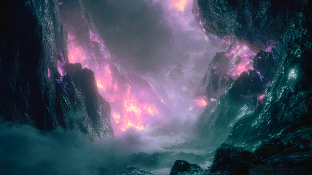 Emerald Mist Canyons – Calm Sci-Fi Soundscape for Focus & Sleep