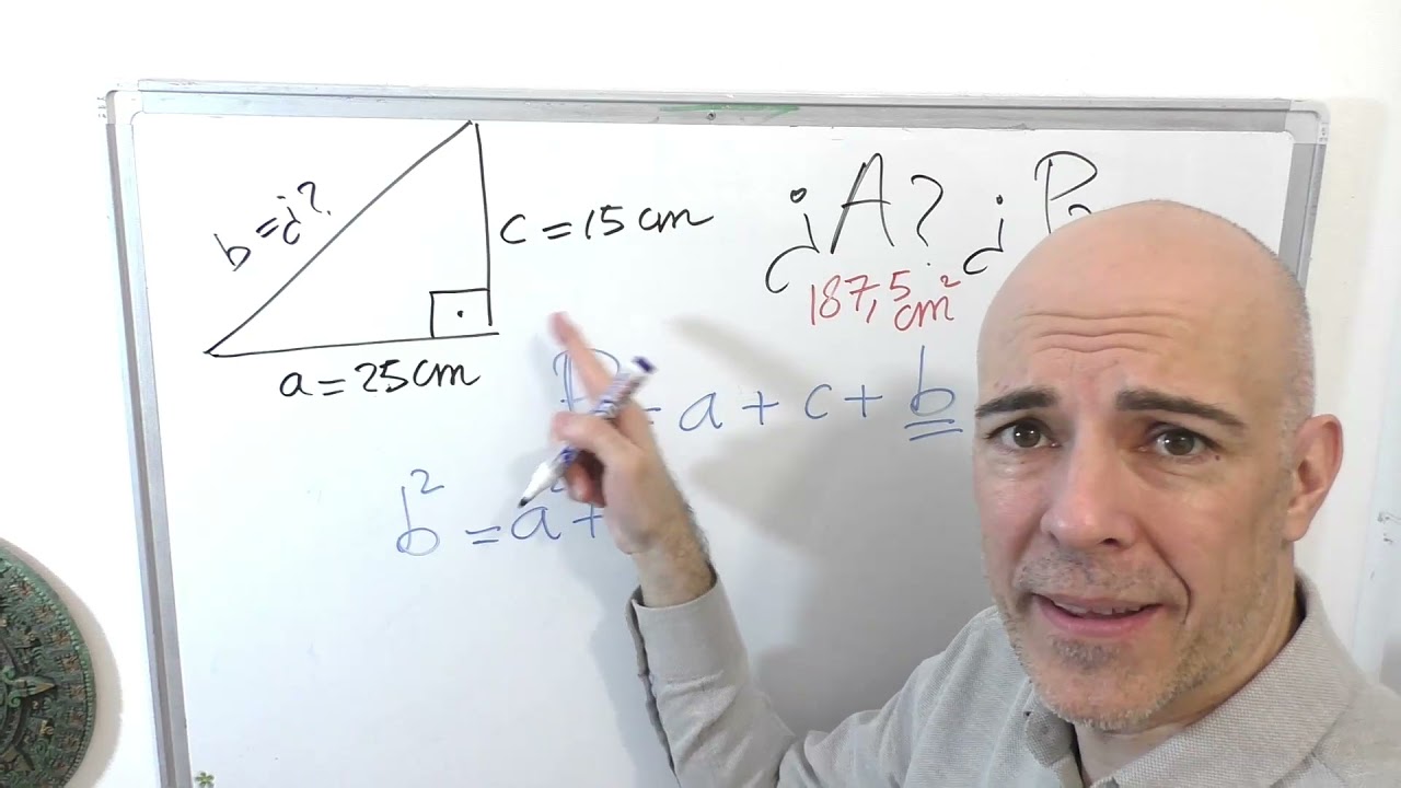 ÁREA Y PERÍMETRO DE UN TRIÁNGULO RECTÁNGULO CONOCIENDO LOS CATETOS