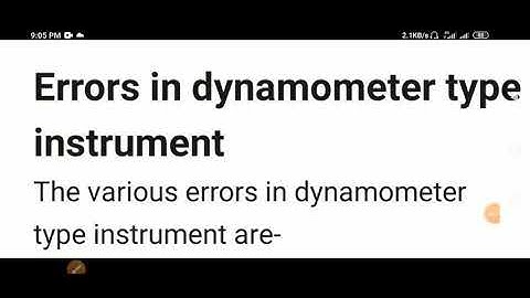 Elect. Meas. Lec 25: Electrodynamometer Instrument (Part 4)