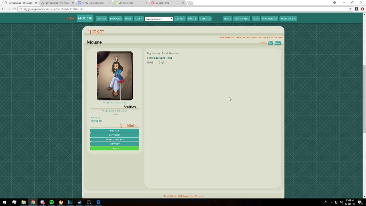 Simple Flexible Templates With DoHTML And CSS Forum RP Tutorial YouTube