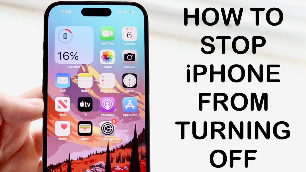 How To Stop IPhone From Turning Off 2024 YouTube