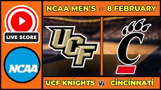 🔴 LIVE: UCF vs Cincinnati | NCAAM Men's Basketball Scoreboard | Feb 8 | Big 12 Sunday Hoops