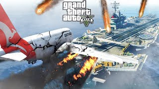 Аварийная посадка на АВИАНОСЕЦ во время апокалипсиса - гта 5 моды gta 5