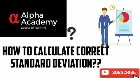 how to find correct standard deviation?? part- 5 || variance, mean deviation || alpha academy