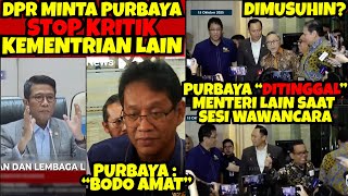 DPR PANIK⁉️DPR LARANG Purbaya KRITIK Kementrian Lain⁉️Purbaya : \