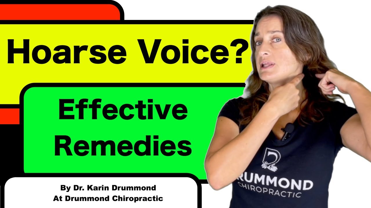 Hoarse Voice Fast Natural Effective Remedies YouTube