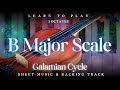 B major  3 octave galamian scale