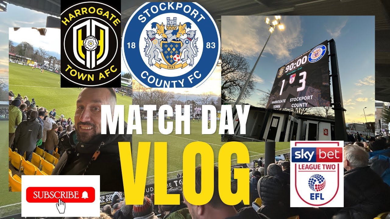 Are STOCKPORT COUNTY going up AGAIN ?? . Harrogate town v stockport