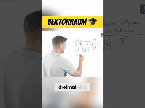 Vektorraum 🎓 #mathebydanieljung #shorts