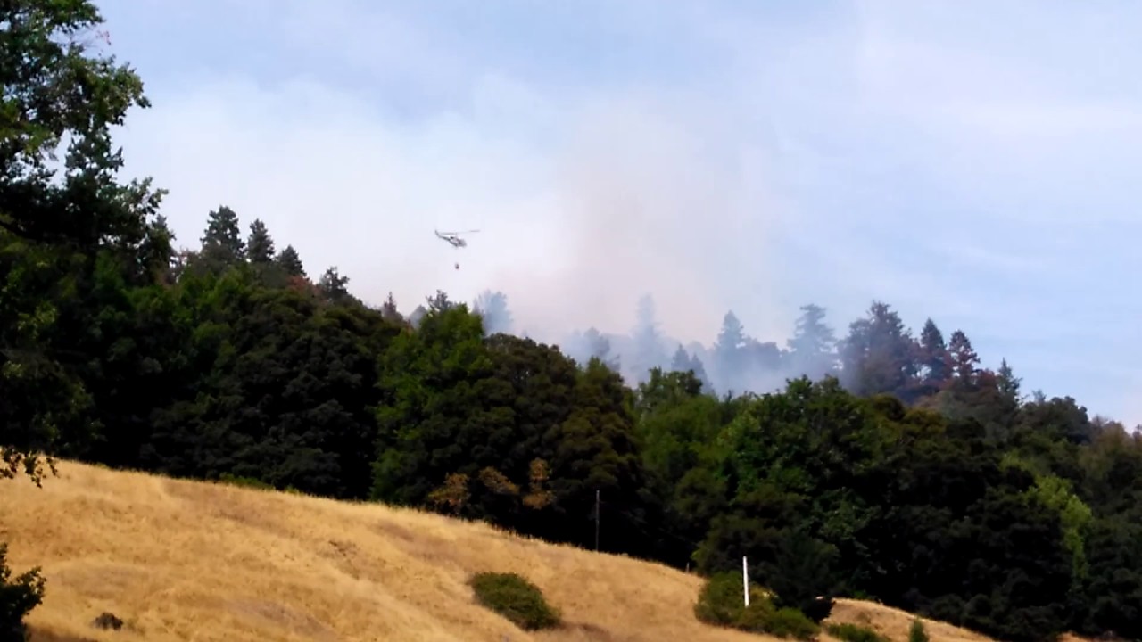 The "Saw Fire " On Alder Point road Garberville CA YouTube