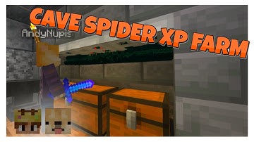 Cave Spider XP Farm - Minecraft!  ⎸Adne and Andy