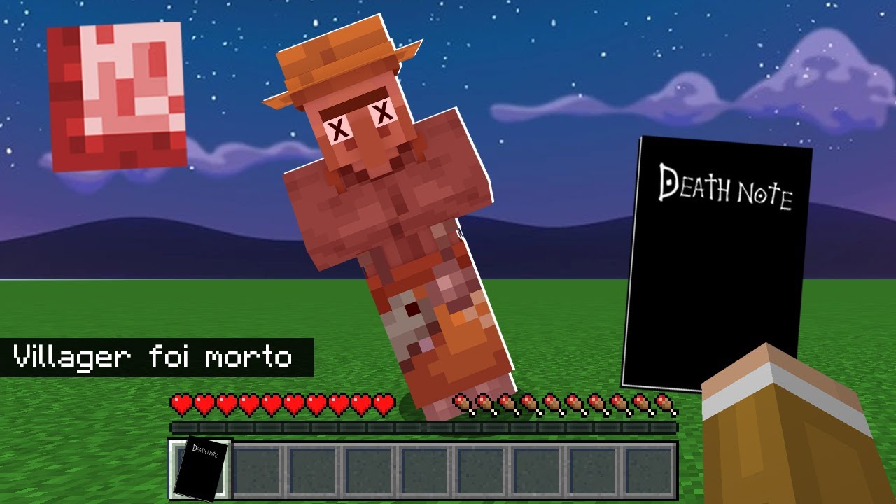Minecraft: USEI UM DEATH NOTE NO MINECRAFT E ISSO ACONTECEU!