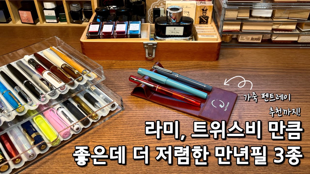 #83 (SUB) 기록 14년차가 추천하는 입문용 만년필과 수납법 + 펜트레이 | Ultimate Entry-Level Fountain Pens