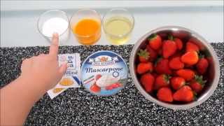 Recette Verrines fraises mascarponne