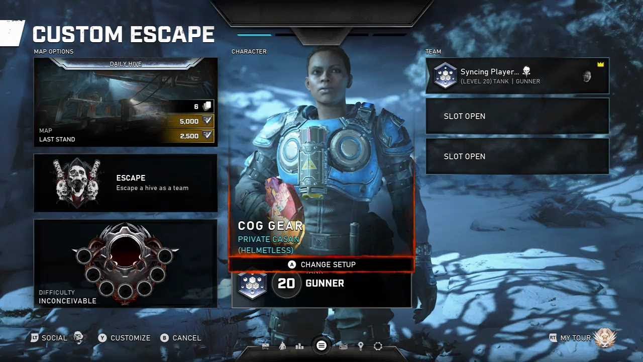Gears 5, Last Stand, Inconceivable, Gunner (SOLO) ONE skill CARD, Cog