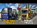 Electric truck vs diesel truck in ets2  which is the best