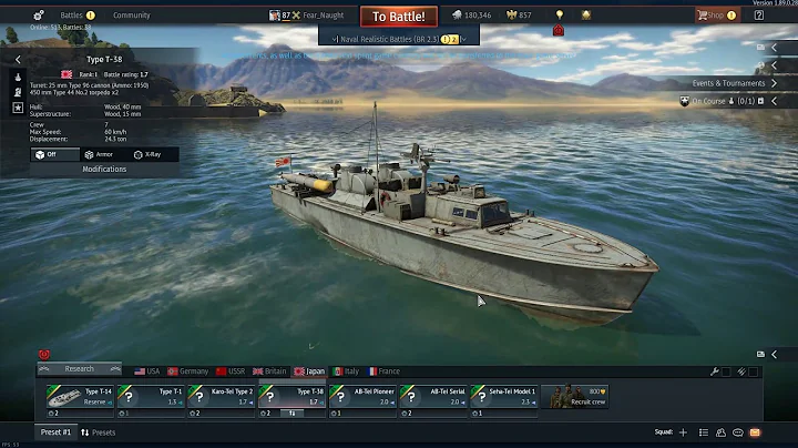 Imperial Japanese Navy ( War Thunder Dev Server Update 1.89 " Imperial Navy ")