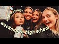 WEEKEND IN HIGH SCHOOL | photoshoot, hanging w/ friends, shopping & more