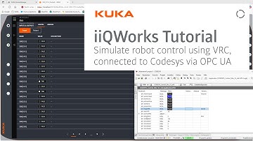 KUKA iiQWorks: Simulate robot IO mapping with Virtual Robot Controller (VRC)