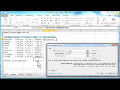 Update Excel: ODER und UND Funktionen