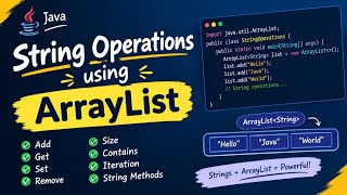 Java String Operation using array list 