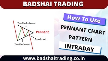 How To Use Intraday !! Bearish Pennant Chart Pattern !! Badshai Trading