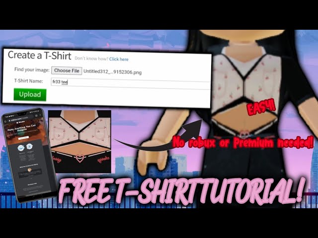 This Is How To Make A Roblox T-shirt #howtomake#roblox#tutorial #tshir