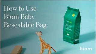Biom Baby Wipes: How to Use With the Resealable Bag