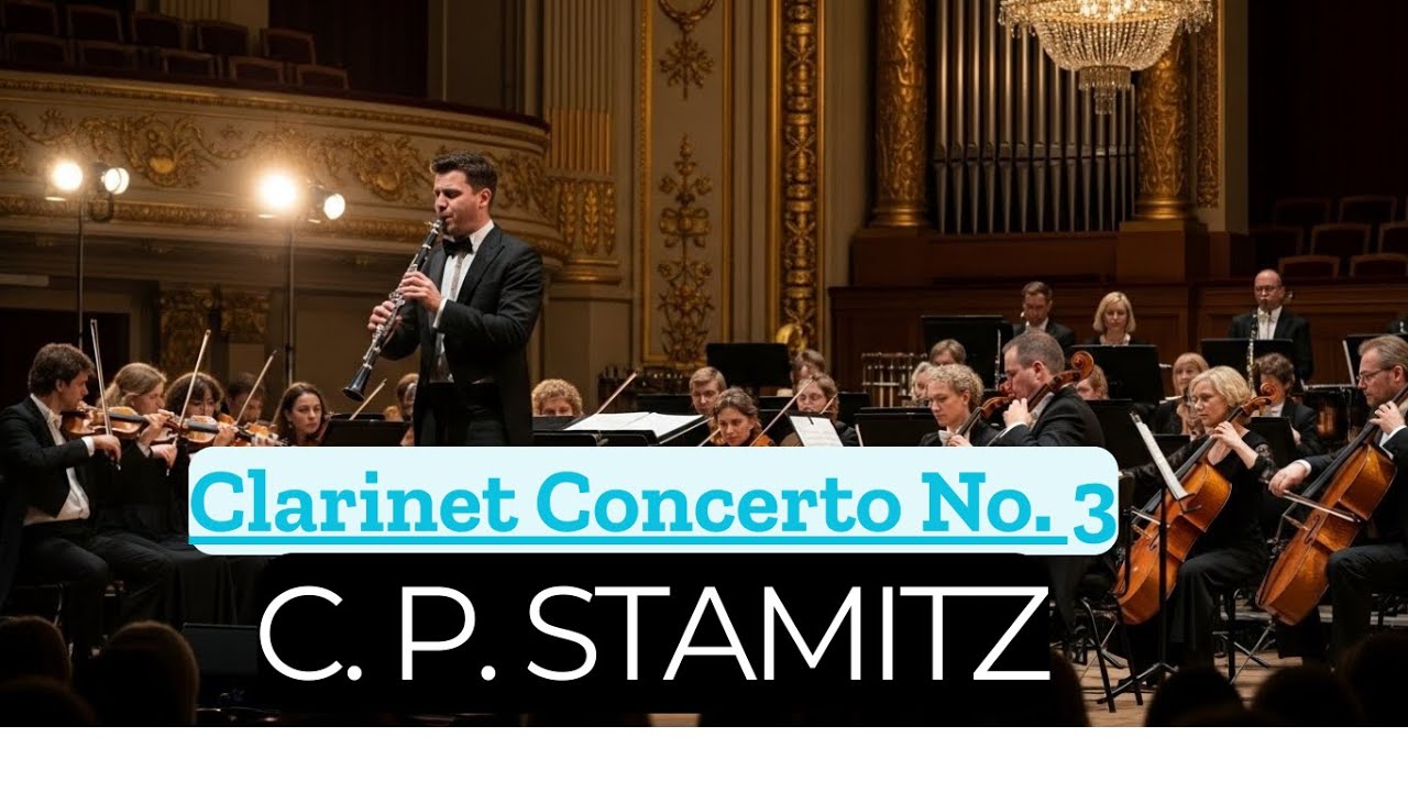 C. P. Stamitz – Clarinet Concerto No. 3 in B Flat Major | Classical Clarinet Masterpiece