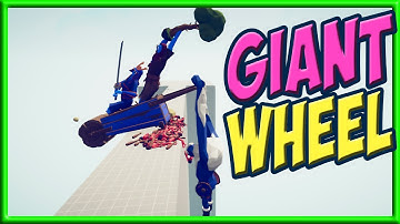 Giant Wheel vs Every Faction - TABS Bug DLC Mods Gameplay