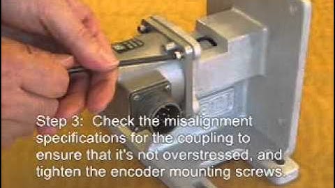 How to install a shafted rotary encoder