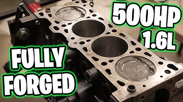 Bottom End Assembly - 500HP 1.6L Forged Miata Engine Build Pt.1