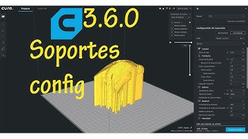 CURA 3.6 | Configuración optimizada de soportes | como imprimir voladizos | Micro curso impresion 3D