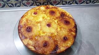 pineapple cake / gâteau renversé à lananas,  كيكة مقلوبة بالأناناس