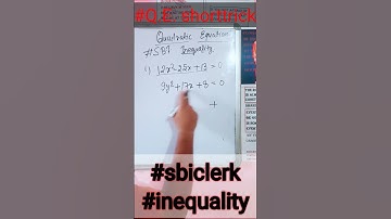 SBI Clerk Short Trick || Quadratic Equation #sbi_shorts