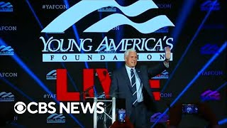 Trump, Pence give dueling speeches in D.C. amid 2024 speculation