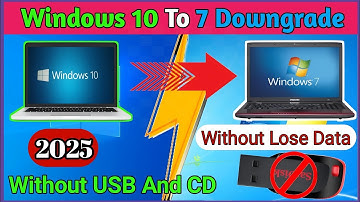windows 10 to 7 downgrade | windows 10 to windows 7 downgrade without pen drive