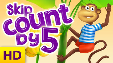 Skip Counting by 5 | Numbers to 1-50 | Math for Kindergarten & 1st Grade | Kids Academy