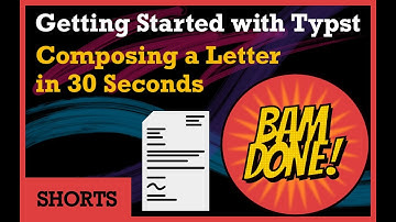 Composing a Letter with Typst in 30 seconds